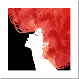 Red Hair Girl Posters and Art